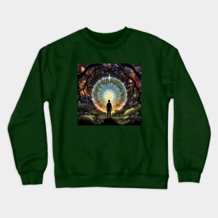 A Step Toward Cosmic Enlightenment Crewneck Sweatshirt